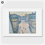 Rue Halévy, see a sixtieth painting - Gustave Caillebotte Poster.