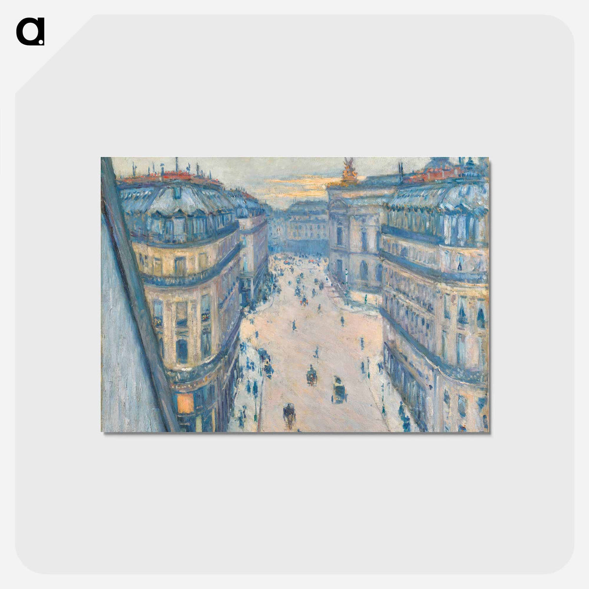 アートポストカード-Rue Halévy, vue d'un sixième étage - ギュスターヴ カイユボット Postcard.