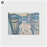 アートポストカード-Rue Halévy, vue d'un sixième étage - ギュスターヴ カイユボット Postcard.