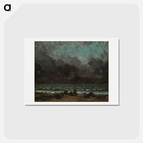 アートポストカード-ブラウン - ギュスターヴ クールベ Postcard.