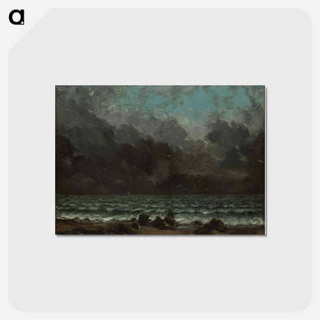 アートポストカード-ブラウン - ギュスターヴ クールベ Postcard.