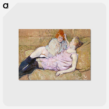 アートポストカード-The Sofa - アンリ ド トゥールーズ ロートレック Postcard.