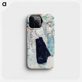 A Parisienne on a Crowded Street - アンリ ソム Phone Case.