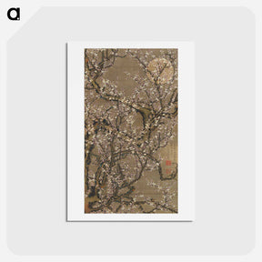 アートポストカード-White Plum Blossoms and Moon
 - 伊藤若冲 Postcard.