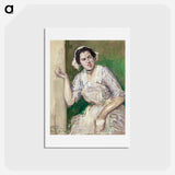 アートポストカード-Portrait of Madeleine Pissard
 - ジャック エミール ブランシュ Postcard.