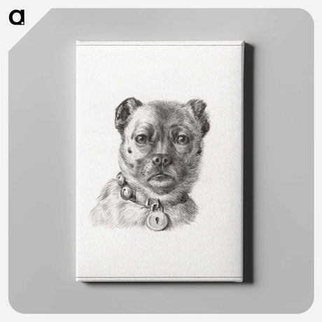 アートパネル-Dog head with a collar - ジャン ベルナール Canvas.