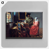 The Wine Glass - Johannes Vermeer Canvas.