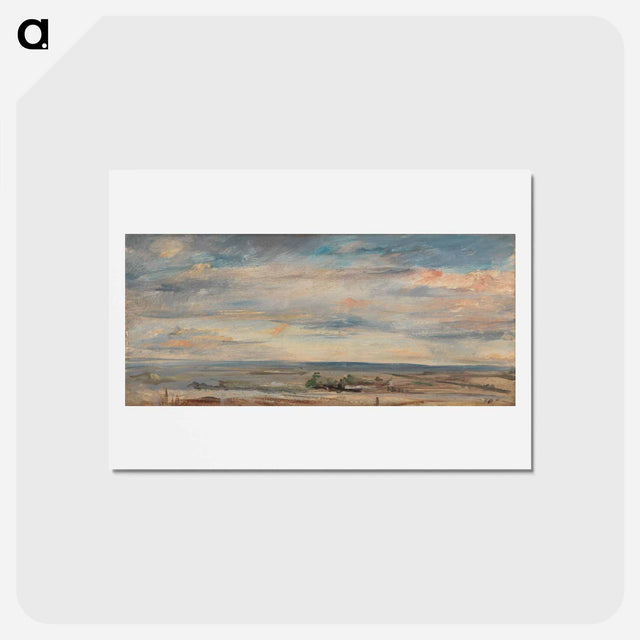 アートポストカード-Cloud Study, Early Morning, Looking East from Hampstead
 - ジョン コンスタブル Postcard.