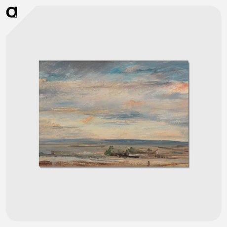 アートポストカード-Cloud Study, Early Morning, Looking East from Hampstead
 - ジョン コンスタブル Postcard.