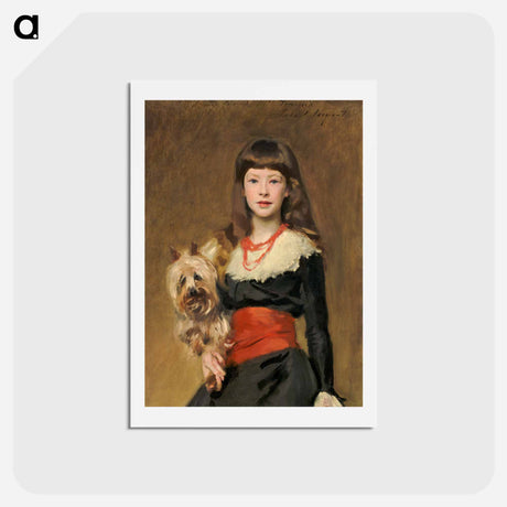 アートポストカード-Miss Beatrice Townsend - ジョン シンガー サージェント Postcard.