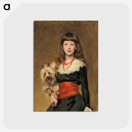 アートポストカード-Miss Beatrice Townsend - ジョン シンガー サージェント Postcard.