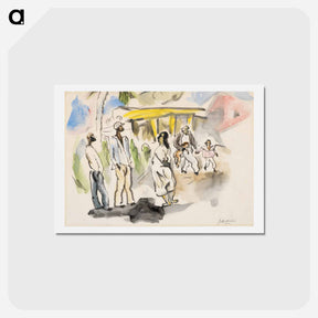 アートポストカード-Southern Scene
 - ジュール パスキン Postcard.