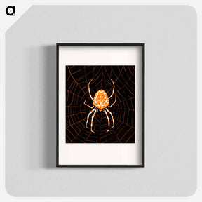 アートポスター-Spider in a web - ユリー デ フラーハ Poster.