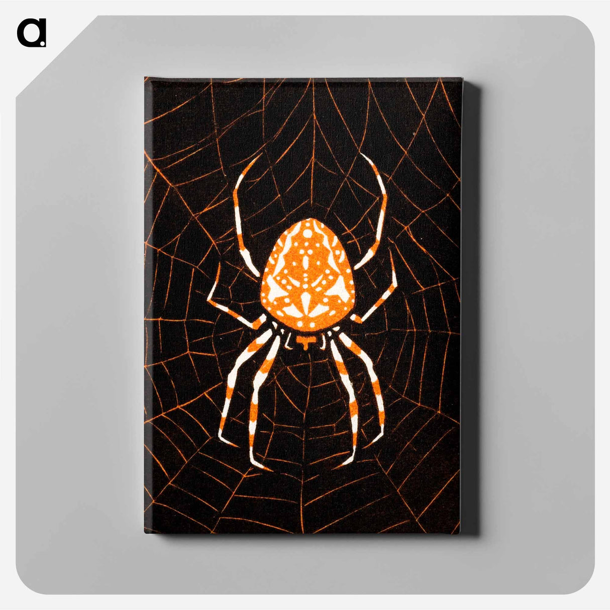 Spider in a web - Julie de Graag Canvas.