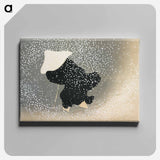 アートパネル-Snow from Momoyogusa–Flowers of a Hundred Generations - 神坂 雪佳 Canvas.