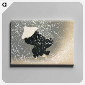 アートパネル-Snow from Momoyogusa–Flowers of a Hundred Generations - 神坂 雪佳 Canvas.