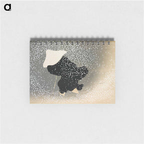 アートメモ帳-Snow from Momoyogusa–Flowers of a Hundred Generations - 神坂 雪佳 Memo.
