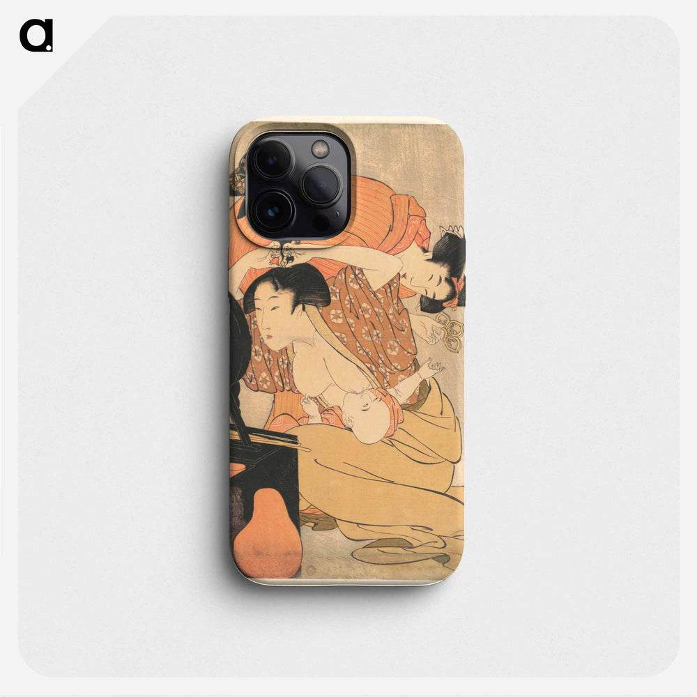 Mother and Child - 喜多川 歌麿 Phone Case.