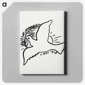アートパネル-Peace Dove - レオ ヘステル Canvas.