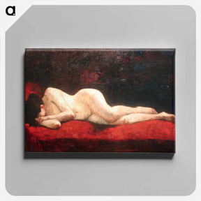 アートパネル-Lying Nude - レッサー ユリィ Canvas.