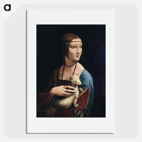 Lady with an Ermine - Leonardo da Vinci Poster.