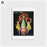 アートポストカード-Drink all Evian-Cachat - レオネット カピエッロ Postcard.