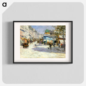 アートポスター-Rue Lepic, the corner of Rue Puget and Place Blanche - ルイ アベル トルシェ Poster.