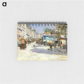 アートメモ帳-Rue Lepic, the corner of Rue Puget and Place Blanche - ルイ アベル トルシェ Memo.
