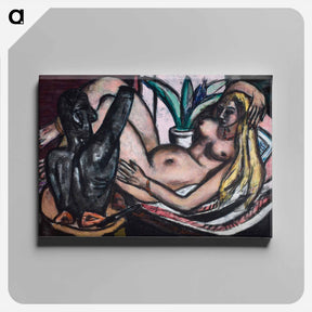 アートパネル-Studio (Female Nude and Sculpture)
 - マックス ベックマン Canvas.