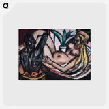 アートポストカード-Studio (Female Nude and Sculpture)
 - マックス ベックマン Postcard.