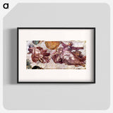 Michelangelo Buonarroti's Fresco in the Sistine Chapel - Michelangelo Buonarroti Poster.