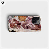 Michelangelo Buonarroti's Fresco in the Sistine Chapel - ミケランジェロ ブオナローティ Phone Case.