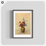 Flowers in a Vase - オディロン ルドン Poster.