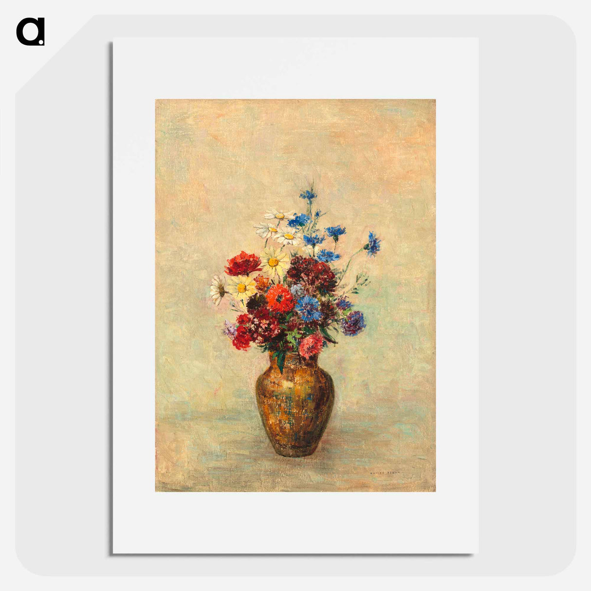 Flowers in a Vase - Odilon Redon Poster.