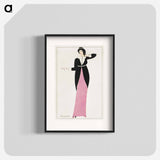 Woman in a long tubular dress - オットー フリードリヒ カール レンデッケ Poster.