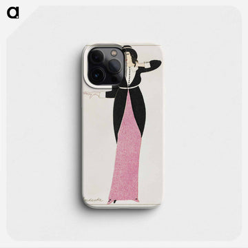 Woman in a long tubular dress - オットー フリードリヒ カール レンデッケ Phone Case.