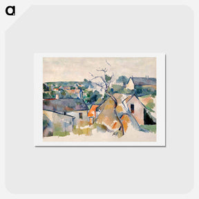 アートポストカード-Rooftops - ポール セザンヌ Postcard.