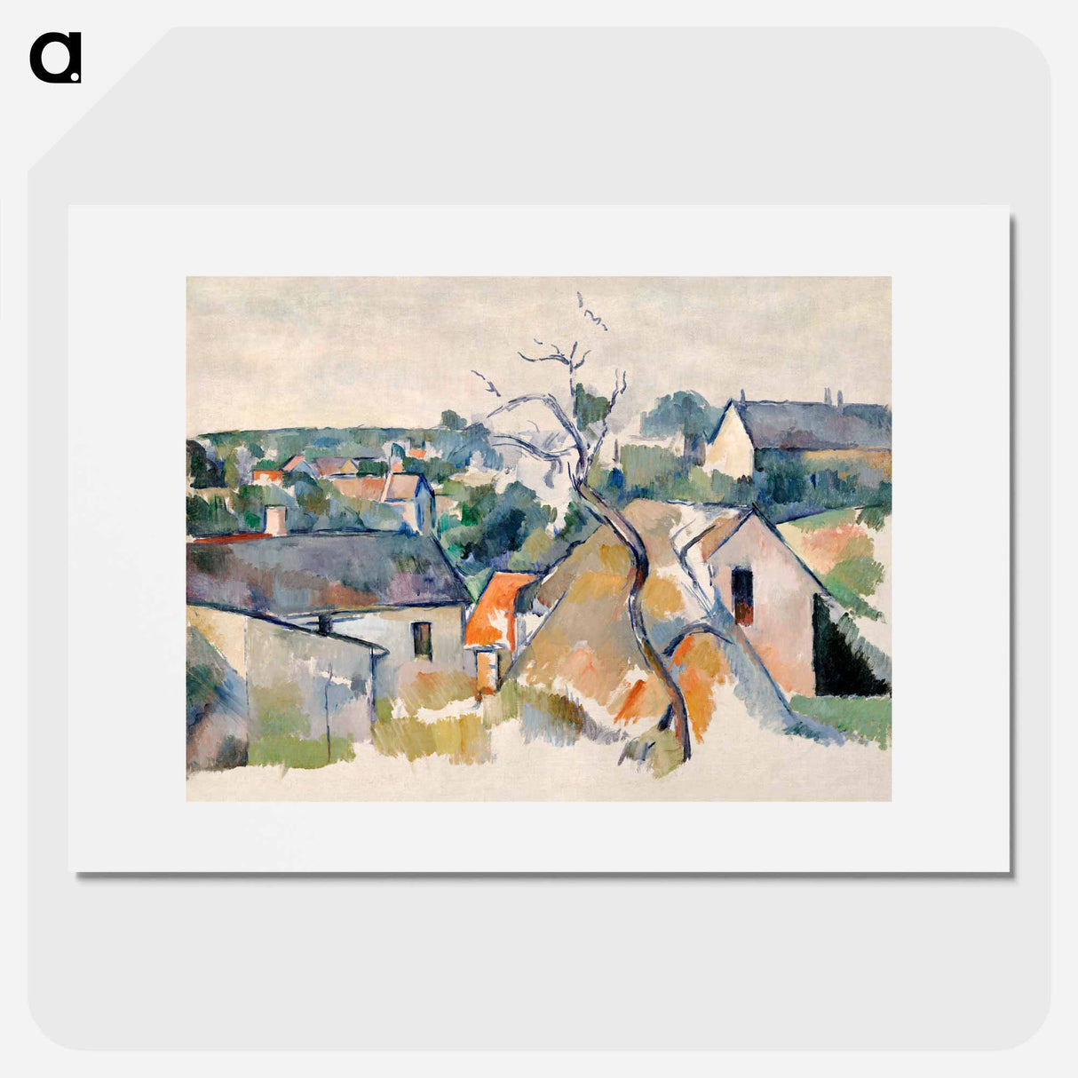 Rooftops - Paul Cezanne Poster.