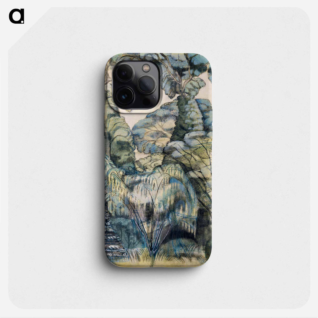 Trees in Bird Garden - ポール ナッシュ Phone Case.