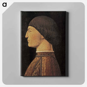 アートパネル-Sigismondo Malatesta - ピエロ デラ フランチェスカ Canvas.
