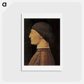 アートポストカード-Sigismondo Malatesta - ピエロ デラ フランチェスカ Postcard.