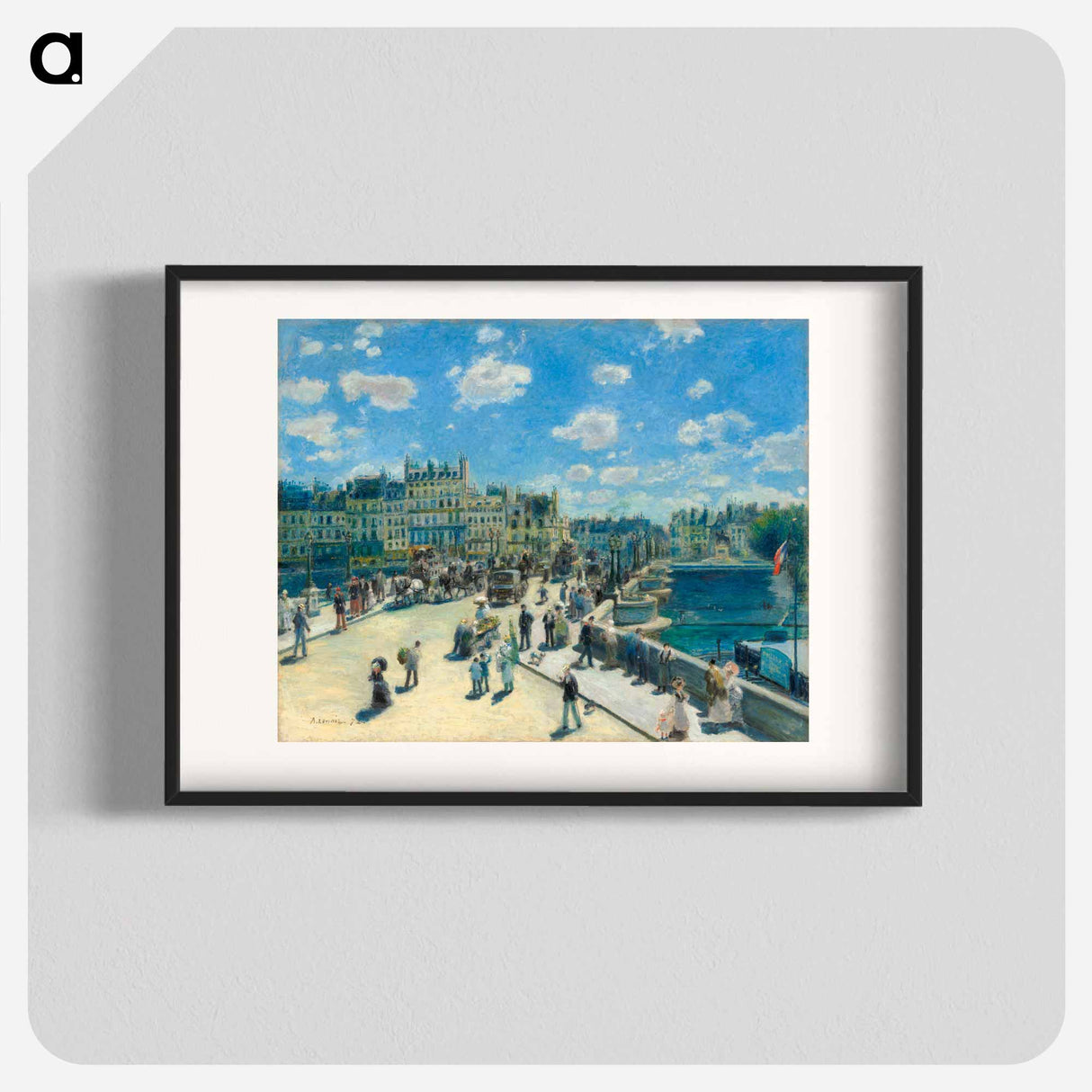Pont Neuf, Paris - ピエール オーギュスト ルノワール Poster.