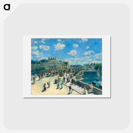 アートポストカード-Pont Neuf, Paris - ピエール オーギュスト ルノワール Postcard.