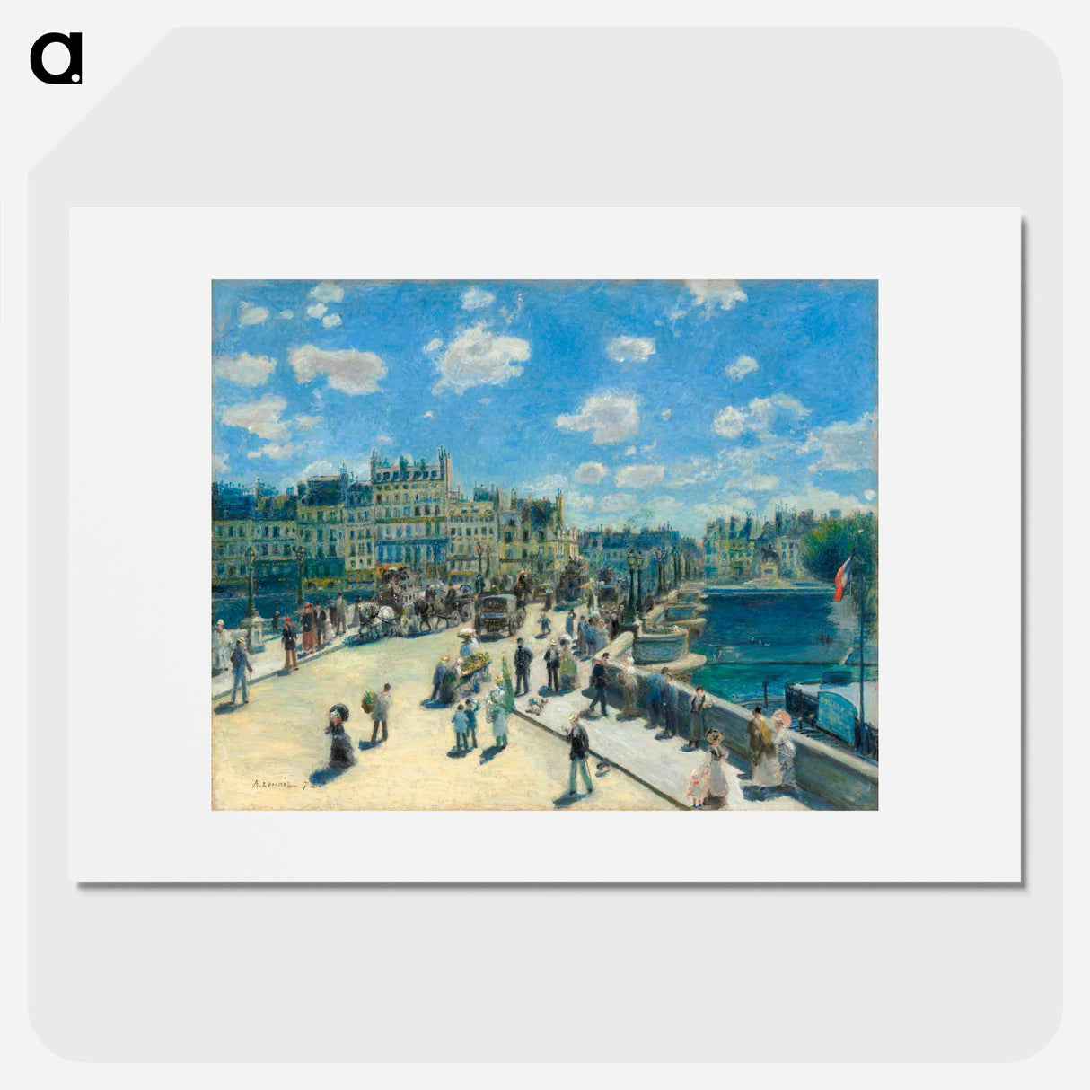 Pont Neuf, Paris - ピエール オーギュスト ルノワール Poster.