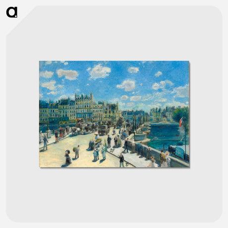 アートポストカード-Pont Neuf, Paris - ピエール オーギュスト ルノワール Postcard.