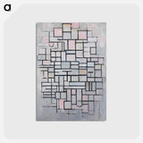 アートポストカード-Composition No IV - ピエト モンドリアン Postcard.