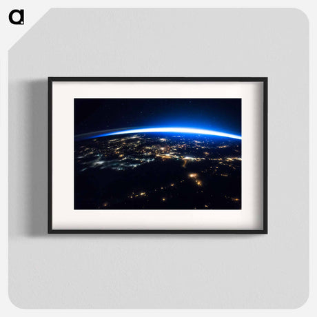 アートポスター-Nocturnal Hemispheric Illumination
 - 地球 Poster.