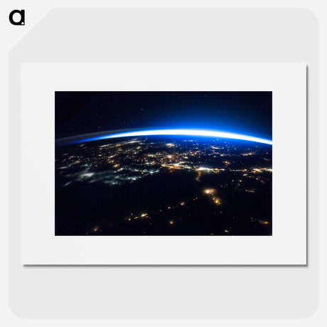 アートポスター-Nocturnal Hemispheric Illumination
 - 地球 Poster.