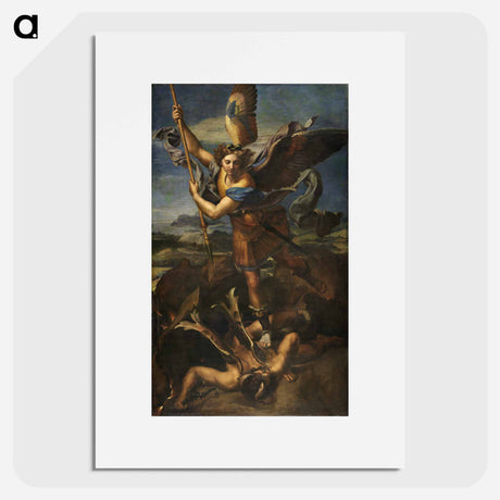 アートポスター-War in Heaven - ラファエロ サンティ Poster.