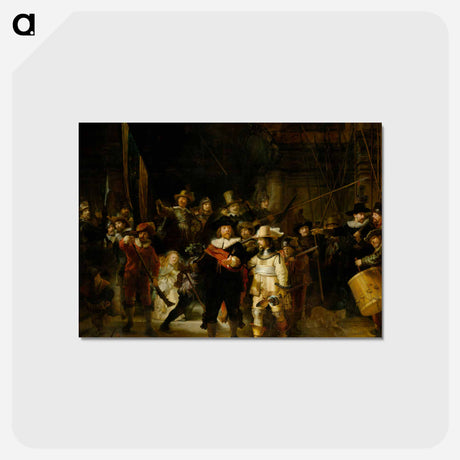 アートポストカード-The Nightwatch - レンブラント ファン レイン Postcard.